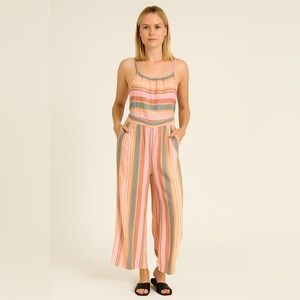 American Eagle Outfitters Linen Blend Jumpsuit XS